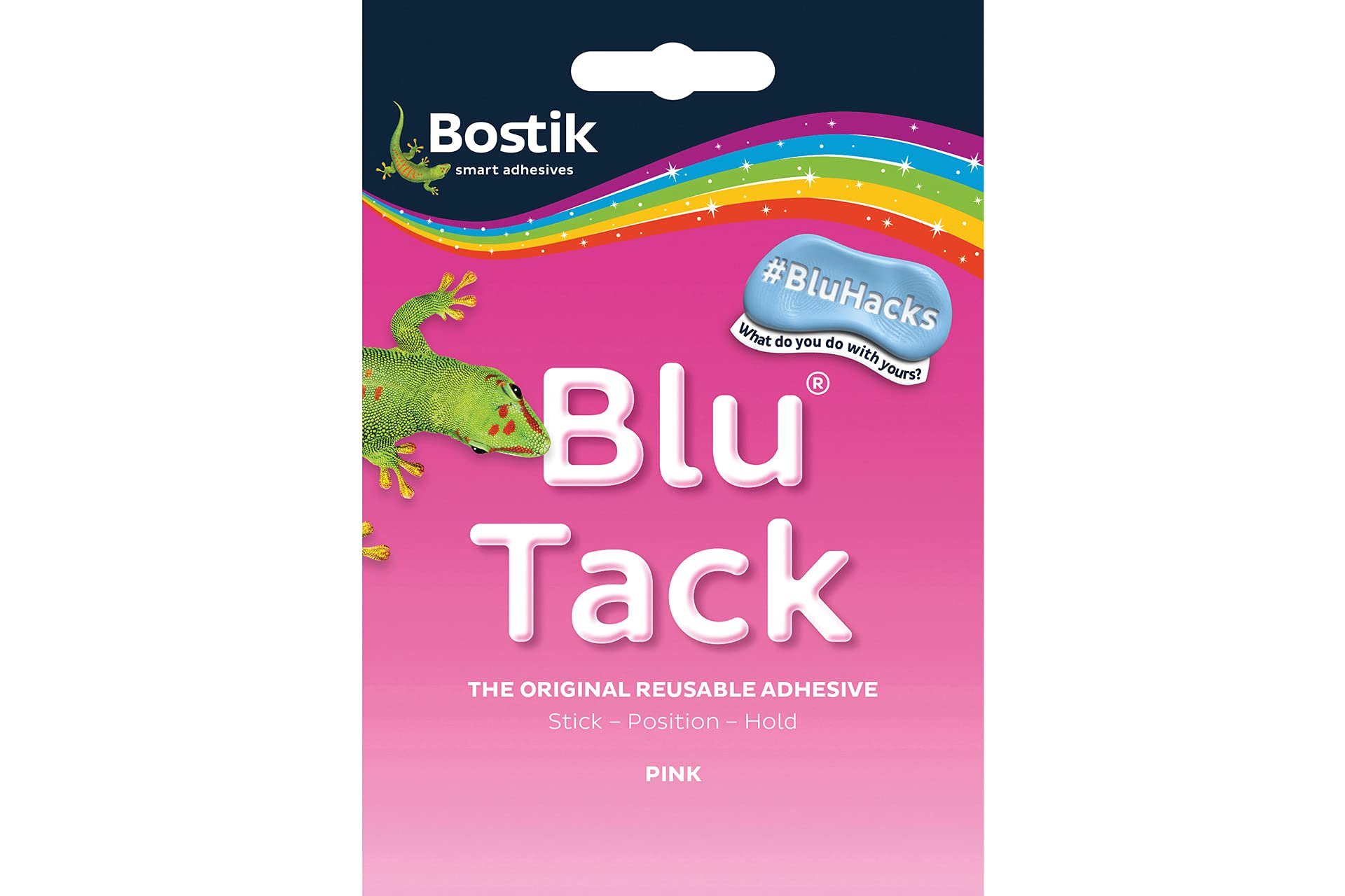 Bostik Blu-tack Mastic Adhesive Non-Toxic Pink 55g Ref 801608 [Pack 12] Jul-Dec 2013