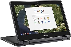 2021 Dell 11.6-inch Convertible 2-in-1 Touchscreen Chromebook, Intel Celeron Processor Up to 2.48GHz, 4GB Ram 16GB SSD, HDMI,