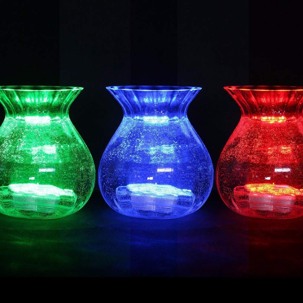 4 luces led sumergibles con mando