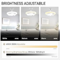 GYTBL Ceiling Fans with Lights and Remote - Socket