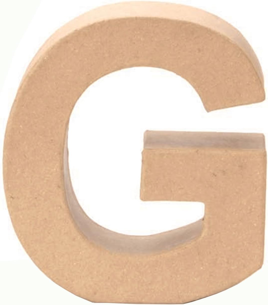 GLOREX Cardboard Letter, Number and Characters, Natural