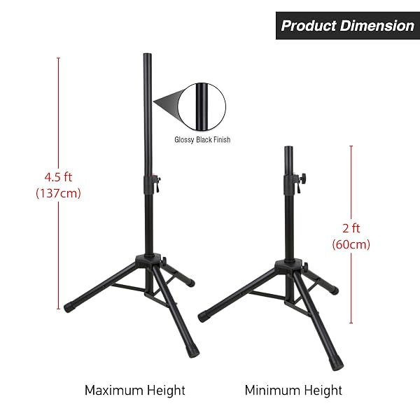 STARLINK GEN 3 TRIPOD STAND, ADJUSTABLE HEAVY DUTY STAND MOUNT, COMPATIBLE WITH STARLINK GEN 3/V4,STARLINK STANDARD KICKSTAND DISH, -2 TO 4.5-FEET, INCLUDES SLIDE-IN PIPE ADAPTER