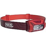 PETZL TIKKINA Headlamp - Compact, Easy-to-Use 300 Lumen Headlamp, Designed for Hiking, Climbing, Running, and Camping - Red
