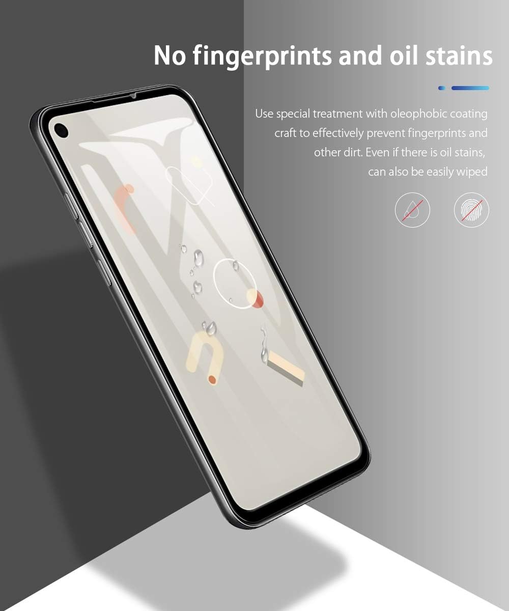 AVIDET for Google Pixel 4a Screen Protector, [Strong adsorption][Anti-Scratch][Case Friendly] HD 9H Hardness 3D Full Coverage Tempered Glass Compatible for Pixel 4a (Black)