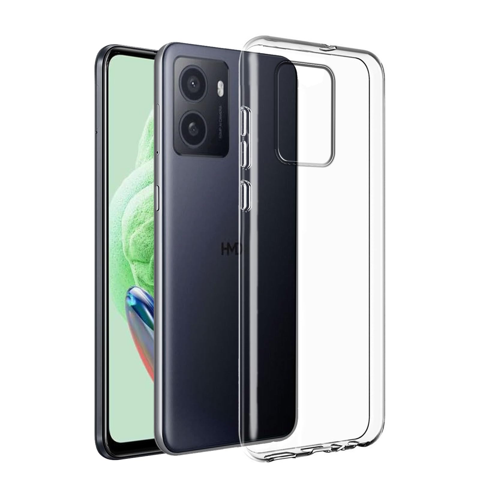LYZXMY Case Compatible with HMD Pulse/HMD Pulse Plus/HMD Pulse Pro (6.56") Transparent Cover Bumper Flexible TPU Soft Silicone Phone Case Clear Shell