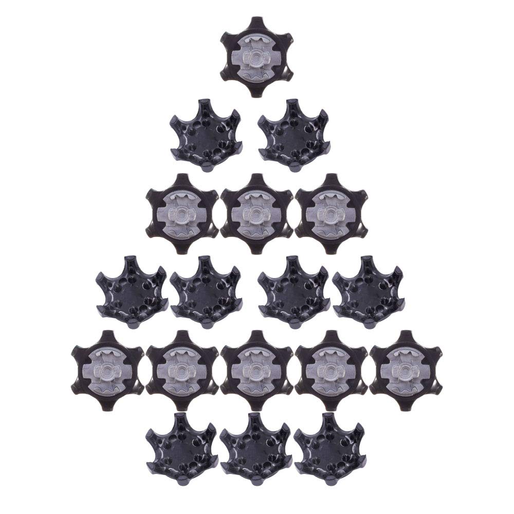 MamimamiH 18pcs Outdoor Golf Shoe Spikes Golf Cleats Sport Ultra Thin Universal Training Parts Soft Rubber (Black)