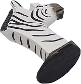 VIPbuy Hand Carved Wood Eyeglasses Holder Stand Zebra Animal Desk Decor view 6