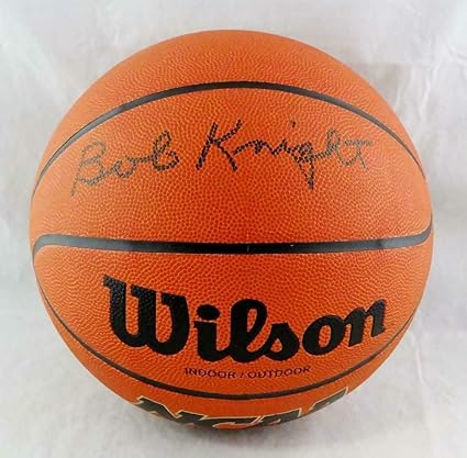 bobby knight signed basketball