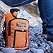 Water Bottle Holder for 64oz Bottles by Wild Wolf Outfitters - Orange - Carry, Protect and Insulate Your Best Flask with This Military Grade Carrier w/ 2 Pockets & an Adjustable Padded Shoulder Strap