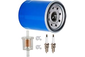 HIFROM 15400-PLM-A02 Oil Filter with Spark Plug Fuel Filter Tune Up Kit Replacement for Honda GXV340, GXV390, GXV520, GXV530 Engine