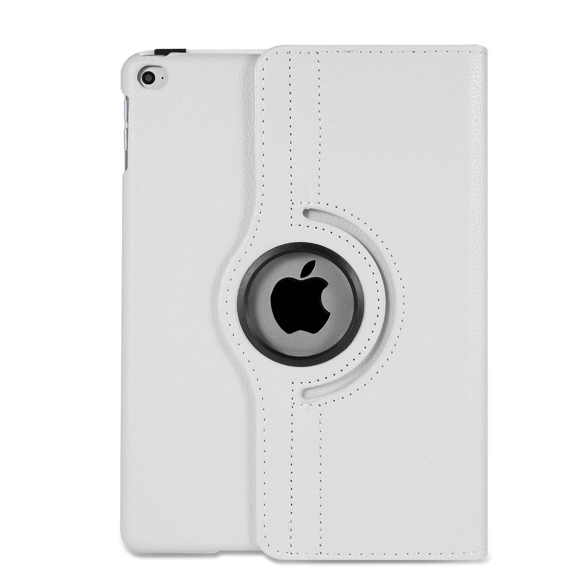 360° Rotate Stand Cover For Apple iPad Air 1 Air 2 iPad 9.7 2017/2018 5th and 6th Generation (White)