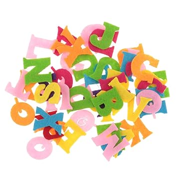 Sharplace 30 X?50 X Kreative DIY Großbuchstaben Filz Konfetti Farbige Buchstaben für Weihnachten Feiern - Mini Größe 50