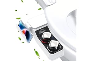 HIYNIAZ Bidet Attachment for Toilet Warm Water, Non-Electric Bidet Toilet Attachment, Self Cleaning Water Sprayer with Adjustable Water Pressure Nozzle, Frontal & Rear Wash, Gift for Her/Him