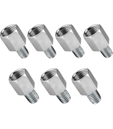 Motorbike Mirrors 10mm Motorcycle Plastic Mirror Riser Extender Adapter ...