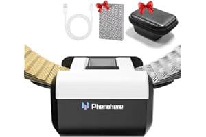 Rechargeable Automatic Card Shuffler — Dual Modes (Auto & Semi-Auto), 1–2 Deck Capacity with Leather Case & Silver Waterproof