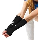 FitsT4 Sports Volleyball Arm Sleeves for Girls Passing Forearm Sleeves with Protection Pads and Thumbhole for Youth