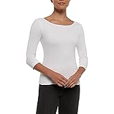 Three Dots Womens 3/4 Sleeve British Tee