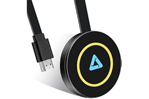 QIDUHUQI Wireless HDMI Display Dongle Adapter,WiFi Streaming Movies, Shows Receiver for i-Phone, i-Pad, Android, Tablet, Laptop, Window to HDTV/Monitor/Projector, Compatible Miracast, Air Play, DLNA -Black