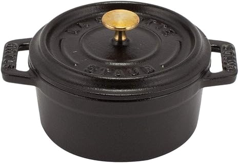 Amazon Co Jp ストウブ 鍋 Staub ピコ ココット ラウンド 10cm ブラック 101 0 両手 鍋 ホーロー鍋 Rund Brater Black ピコ ココット おしゃれ 鍋 なべ 調理器具 キッチン用品 並行輸入品 ホーム キッチン