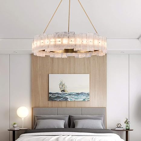 Wandaelite Chandelier Creative Bedroom Stainless Steel Smoke