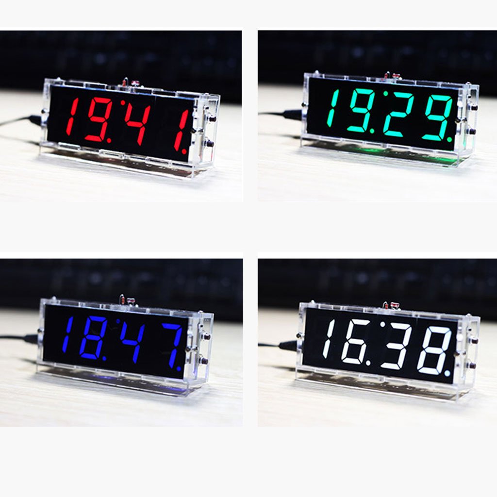 Buy Amrka DIY Electronic Digital Large Screen LED Clock Kit Display