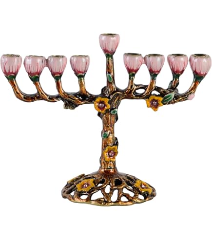 Menorah En Dreidels is Symbolen Van De Chanoeka De Joodse Vakantie