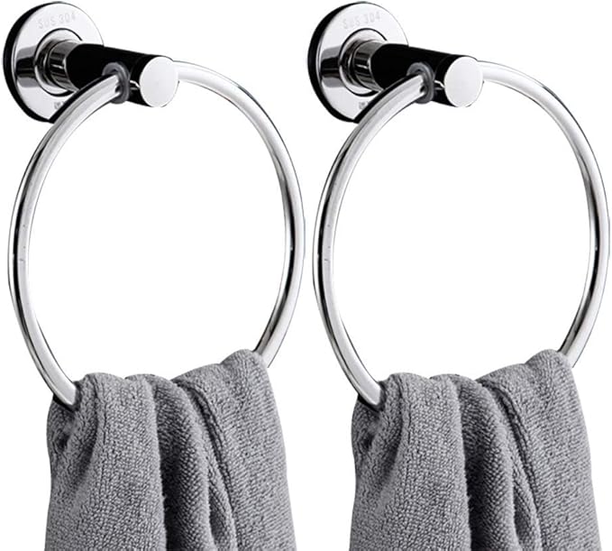 YFDD 2 Pieza no Perforada de Toallas de Toallas Anillo montado en la