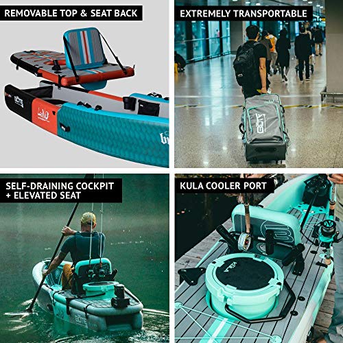 BOTE Kids 4-Piece Adjustable Paddle - Convertible SUP & Kayak Paddle For Children