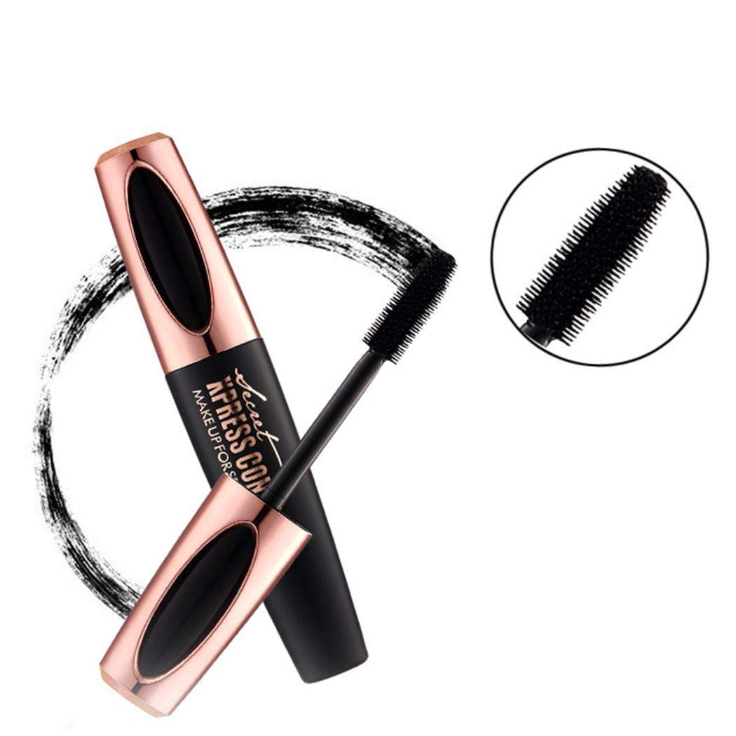 Minlop Cosmetics Vegan 4D Wimperntusche Mascara Wimpernverlängerung Schwarz für Augen Schminken & Verlängerung Wasserdicht Natürlicher Wimpern