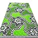 pqdaysun African Super Wax Print Fabric Ankara Fabric Wax Material 6 Yards for Sewing Dress Clothing (Green)