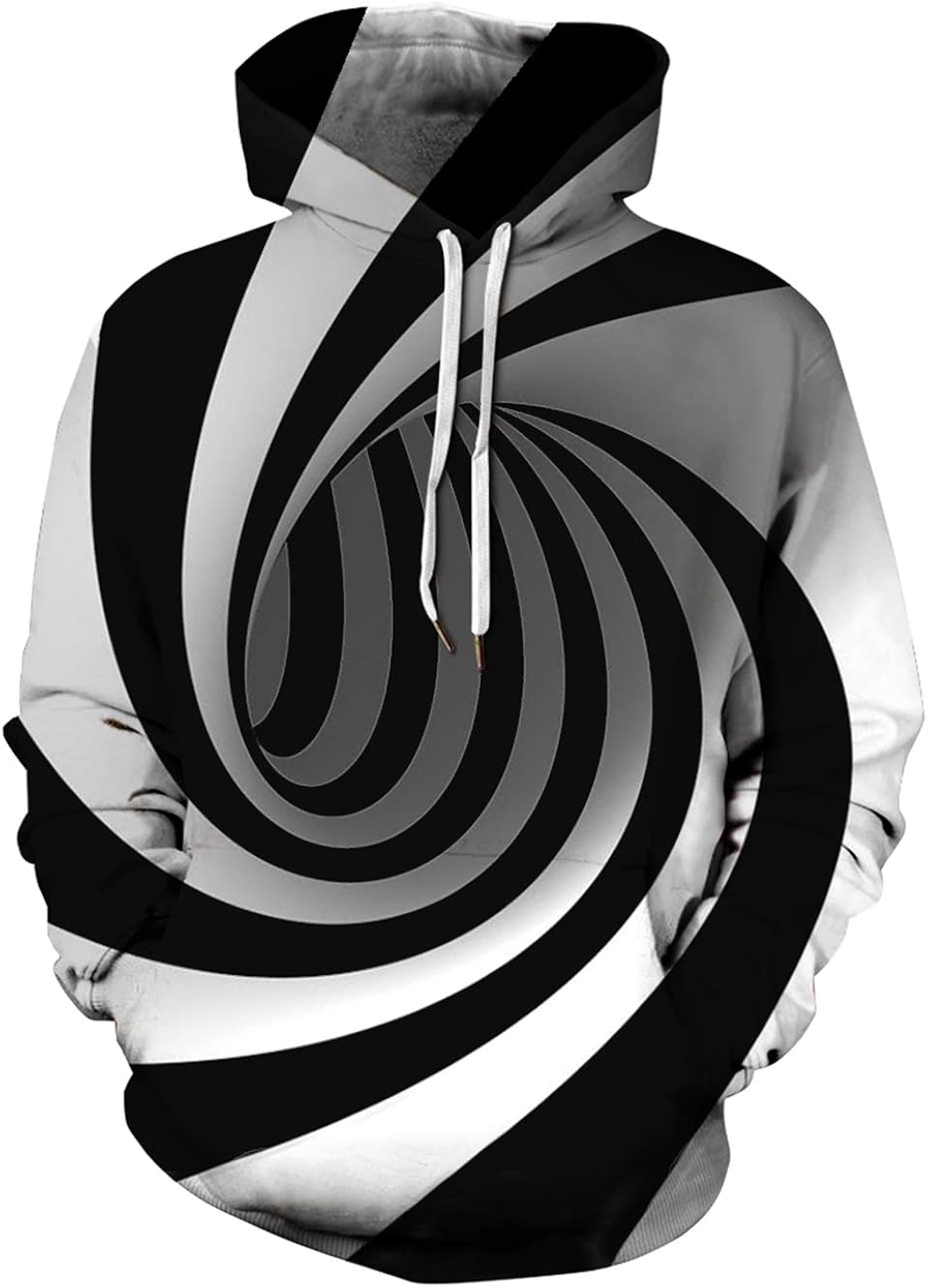 Loveternal Unisex Novelty 3D Print Funny Hoodies Casual Pullover Hooded Sweatshirt for Men Women