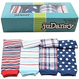 juDanzy 4-pack baby & toddler leg warmers gift set for boys & girls (One Size (12 pounds to 10 years), Nautical 4-Pack)
