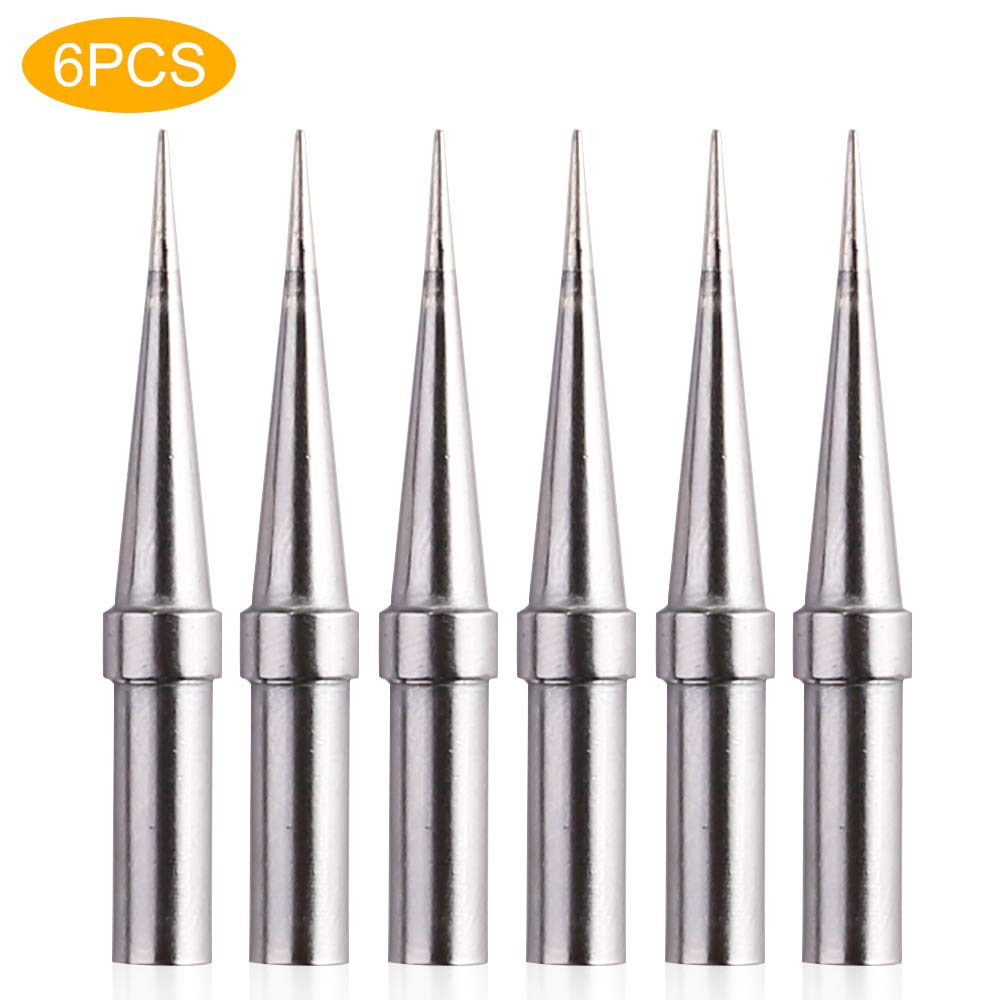 6pcs Weller ET Soldering Iron Replacement Tips For WES51/50, WESD51