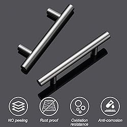 Aegero 10 Pack 5'' Cabinet Pulls Brushed Brass
