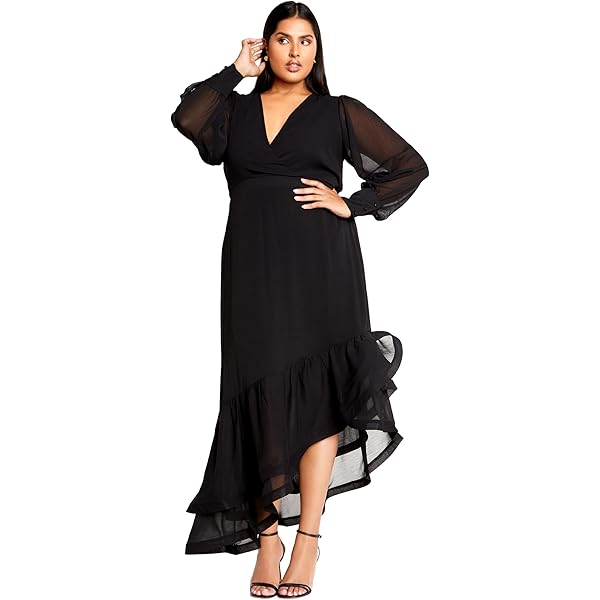 chinese dress ladies Amazon.com: City Chic Women's Plus Size Flirty Tier Maxi Dress : Clothing,  Shoes & Jewelry main image 1