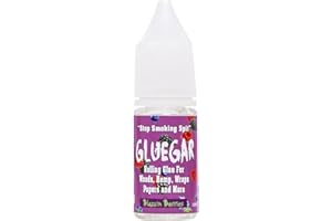 Caligars GlueGar Natural Rolling Glue for Woods, Papers, and Cigar Wraps - Flavored Adhesive Cigar Glue and Sealer, Easy to Use Plant Based Glue Sticks- 10 ML Squeeze Bottle (8 Pack Warped Watermelon)
