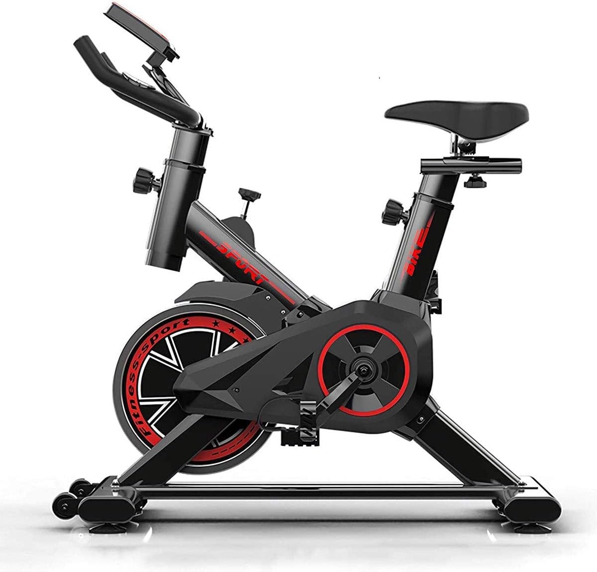 NINGXUE Fitness Exercise Bike/Upright Exercise Bike with Super Mute LCD Displays, Infinite Resistance Home Fitness Equipment Adjustable Seat Spinning Bike
