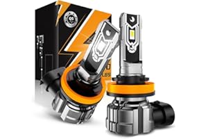 Auxbeam Q5 Series H11 H8 H9 LED Fog Light Bulbs, 10000LM 400% Brighter H8 H9 H11 Fog Lights LED Bulbs, 6500K White Strong Lig