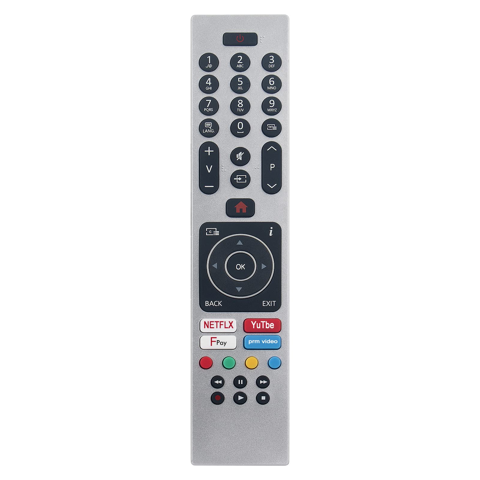 Replacement Remote Control Fit for Polaroid 4K Vision TV P49UPA2029A P43UPA2019A P49UPA2029A P32FP0118A Remote RC43139P