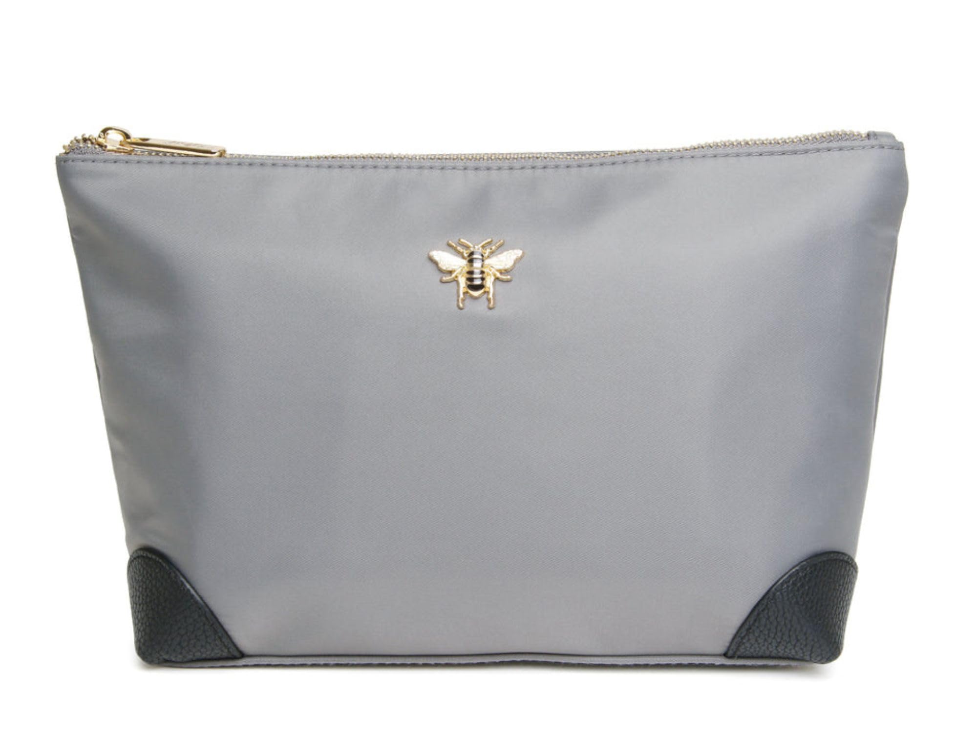 Alice Wheeler London Harrow Travel Bag Cosmetic Makeup Bag (Grey)