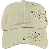 MINAKOLIFE Vintage Distressed Washed Cotton Adjustable Baseball Cap Dad Hat