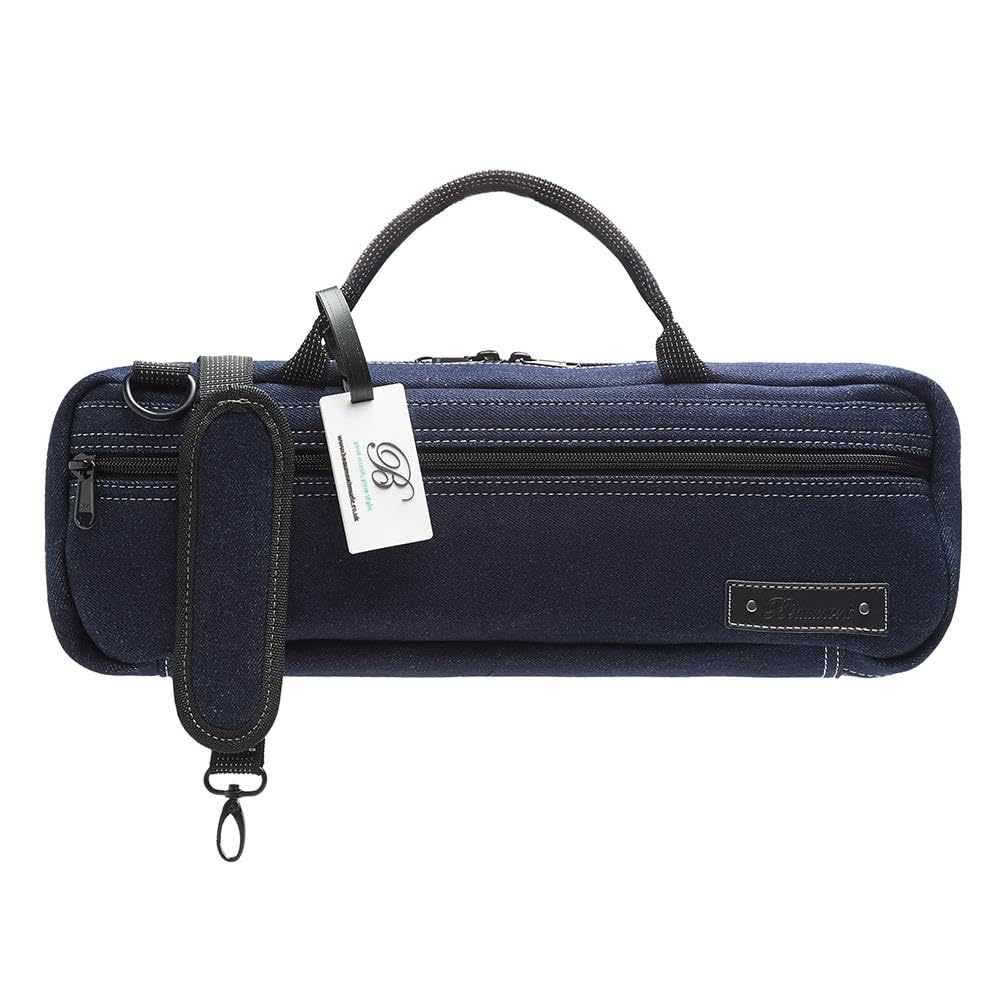 Beaumont C-Foot Flute Bag Case Cover Blue Denim