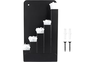 Sanbege Cable Tie Organizer Holder with Screws, Metal Zip Tie Storage Container for Trailer, Workshop, Tool Box, Garage (Blac