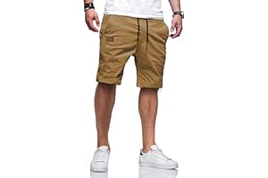 LANDTOWN Mens Shorts Casual Classic Fit Athletic Workout Golf Shorts Cotton Cargo Shorts for Men Summer Beach Shorts with 4 Pockets