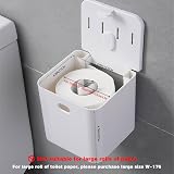 Colist White Self Adhesive Toilet Roll Holder Wall Mounted No Drilling view 3