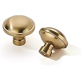 khtumeware 10 Pack Drawer Pulls 1-1/4 Inch Kitchen Cabinet Knobs Solid Round Dresser Drawer Knobs Champagne Bronze Dresser Kn