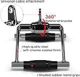 Yes4All Unisex Double Row Rotate Rubber Bar Accessory Standard UK view 4
