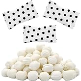 55 Count Fruidles Black Big Dots Buttermints, Mint Candies, After Dinner Mints, Butter Mint Candy, Fat-Free, Kosher Certified, Individually Wrapped