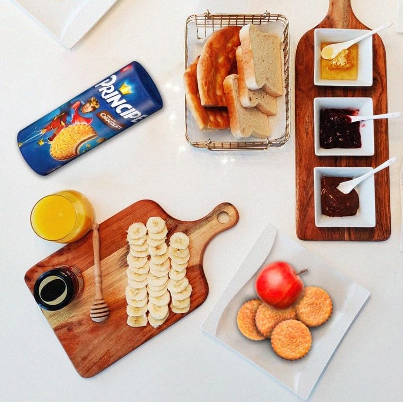 Biscoitos sanduíche príncipe original recheados com creme de chocolate ao leite pacote poupança 3 x 300g — foto 7 de 8
