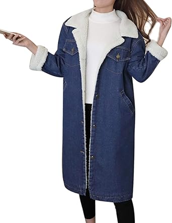 denim sherpa duster